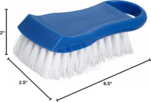 Vista 2 de Winco Cepillo para tabla de cortar, azul, blanco, mediano