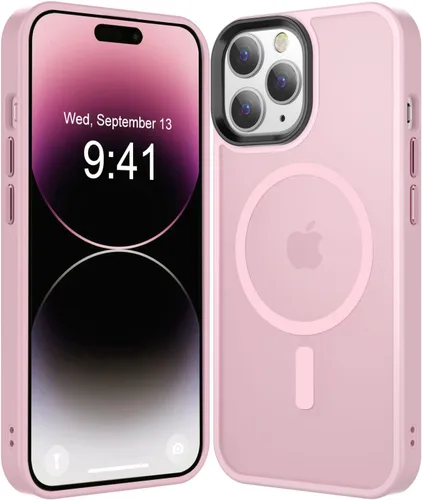 Vista 15 de Fuerte magnético para iPhone 11, compatible con Magsafe, [resistente a caídas de 13 pies] Funda trasera translúcida mate con sensación de piel