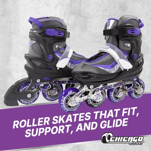 Vista 3 de CHICAGO Skates Patines ajustables para niños en línea