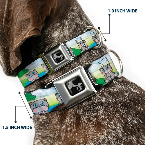 Vista 2 de Buckle Down "hipopótamo collares para perros., Varios