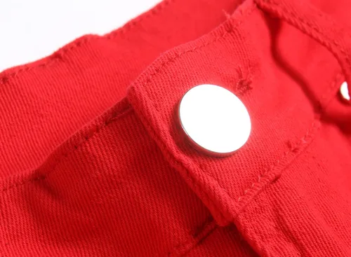 Vista 4 de Jeans ajustados para hombre, pantalones de mezclilla elásticos rasgados