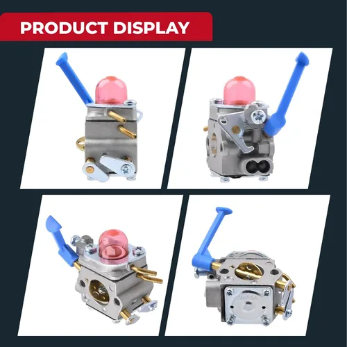 Vista 5 de NIMTEK Carburador 128LD con kits de afinación para Husqvarna 128C 128CD 128L 128LDX 128R 128RJ recortadora de cuerdas reemplaza a Poulan 545081848