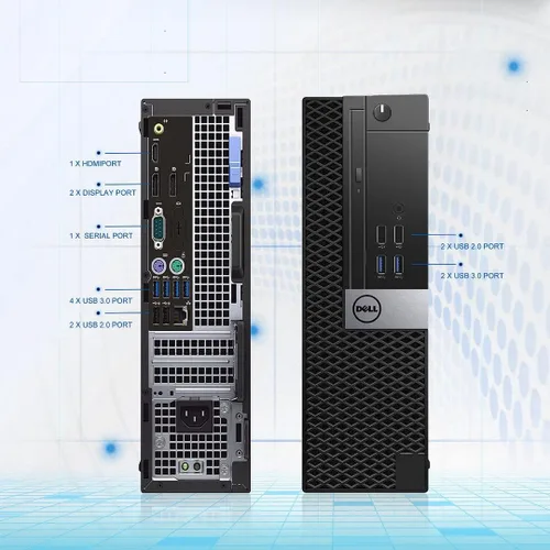 Vista 7 de Dell Computadora de escritorio OptiPlex 7040 SFF Intel Quad Core i7-6700 3.20GHz AX200 WiFi 6 integrado Bluetooth 32GB DDR4 512GB NVMe M.2 SSD 2TB