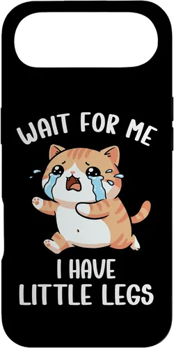 Vista 27 de Funny Short Legs Cat Meme Wait for Me, I Have Little Legs Case for iPhone 17