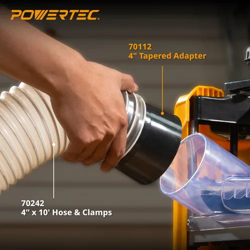 Vista 6 de POWERTEC 70112-P2 Adaptador de conexión y desconexión rápida de 4 pulgadas, paquete de 2