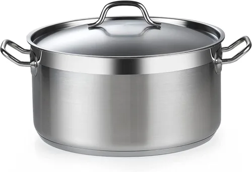 Vista 9 de Cooks Standard Olla de Caldo de 6 Cuartos con Tapa, Stockpot Profesional de Acero Inoxidable 18/10 Horno Holandés Cacerola Olla de Cocina, Ollas