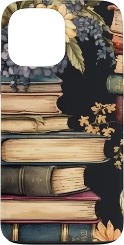 Vista 23 de Funda para iPhone 16 Vintage Floral Book Lover
