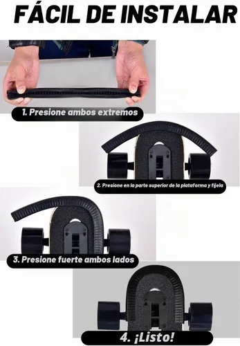 Vista 4 de MAXPRO Protector de cubierta de patineta, protección de borde de cubierta de longboard, cubierta de goma duradera que absorbe los golpes con Negro
