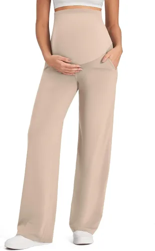 Vista 8 de G4Free EverGoing - Pantalones de maternidad sobre el vientre, pantalones de Negro