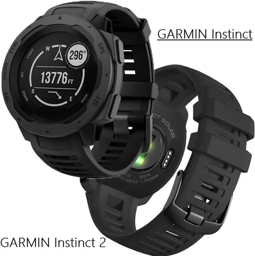 Vista 2 de GARTOO Correa de silicona elástica de nailon para Garmin Instinct 2 Solar - Correa de muñeca suave, para hombres/mujeres, táctica/marea/deportes