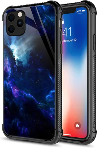 Vista 20 de CARLOCA Funda compatible con iPhone 13 Pro Max, diseño gráfico de identidad de grano de madera negra y roja, a prueba de golpes, antiarañazos