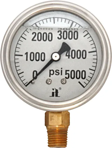 Vista 3 de Zenport LPG30 Zen-Tek Glicerina Medidor de presión relleno de líquido, 30 PSI, caja de 10