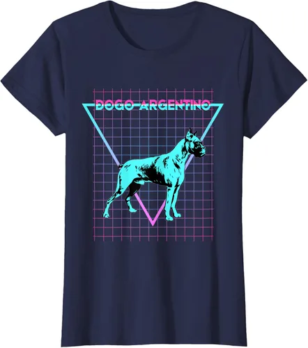 Vista 10 de Dogo Argentino - Camiseta con diseño de perro argentino, Negro