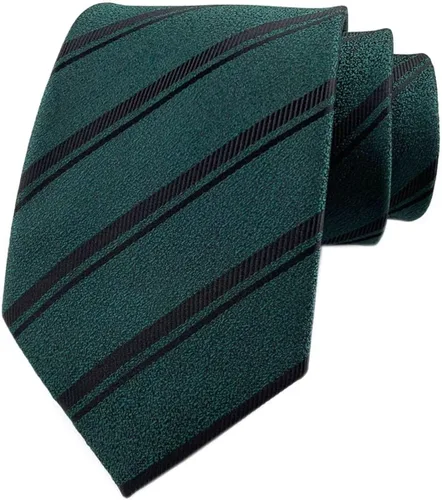 Vista 23 de Secdtie Corbata clásica de seda tejida jacquard a rayas para hombre