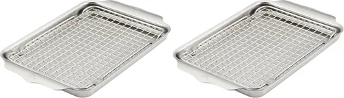 Vista 10 de Hestan Provisions OvenBond - Bandeja mediana de acero inoxidable con revestimiento de tres capas, superficie de cocción de 15 x 12 pulgadas