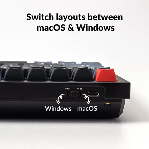 Vista 8 de Keychron Q5 RGB Teclado mecánico personalizado con cable, 96% de diseño QMKVIA macro programable para Mac Windows Linux, interruptor Gateron G Pro
