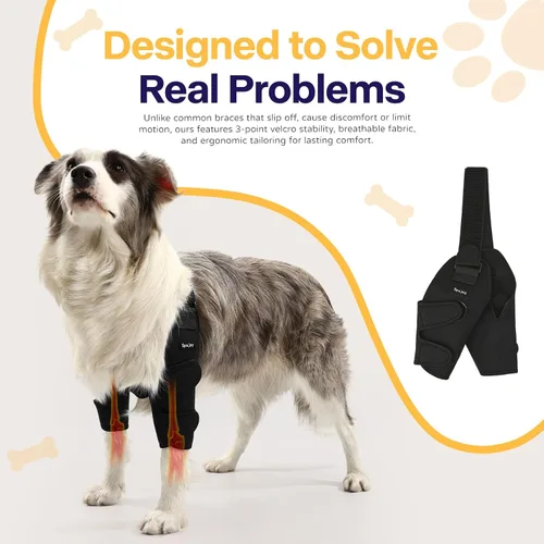 Vista 5 de Codera de perro para codo y hombro de mascotas para artritis de codo, displasia, callos de codo, codo para pierna delantera, protector de codo