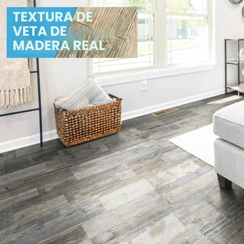Vista 2 de Art3d Paquete de 12 azulejos de vinilo para despegar y pegar