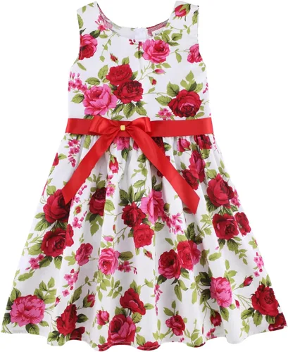 Vista 22 de Vestido de verano para niña, de algodón, con diseño floral