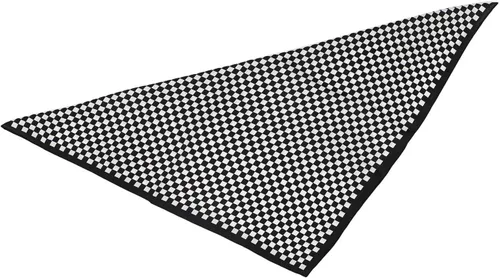 Vista 6 de Bandana de seda para rave, bufanda para el cuello, máscara facial para hombres y mujeres, tablero de ajedrez, negro, blanco, festival, ropa EDM