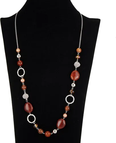 Vista 2 de Pearl & Club - Collar largo con cuentas para mujer