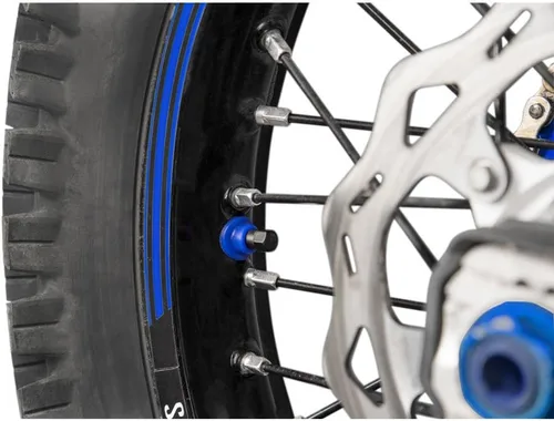 Vista 2 de Tusk Soporte de válvula de goma azul para Kawasaki Versys-X 300 (ABS) 2017-2021