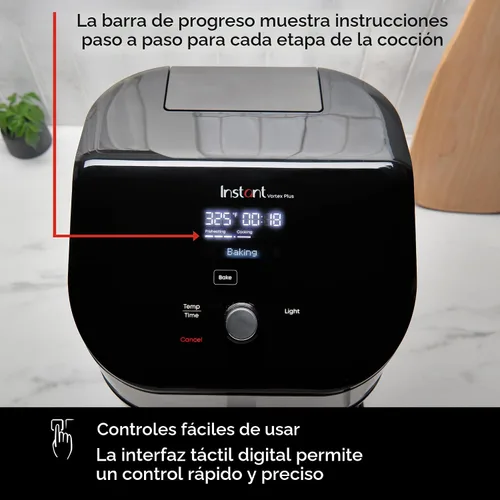 Vista 9 de Instant Pot Vortex Plus - Freidora de aire de 6 cuartos con tecnología de borrado de olor, funciones 6 en 1 que crujen, asan, asan, deshidratan