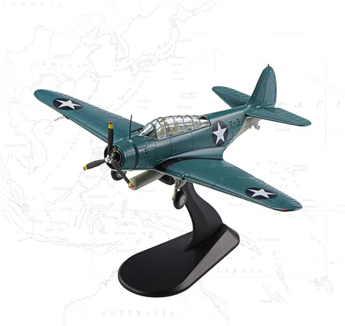 Vista 18 de B-17 Flying Fortress - Aviones fundidos a presión a escala 1/144, modelo de avión de metal pesado para coleccionista, entusiasta de la aviación