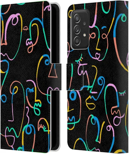 Vista 176 de Head Case Designs Officially Licensed Ninola Brushstrokes Multi Colorful Leather Wallet Case Compatible with Samsung Galaxy A07 4G
