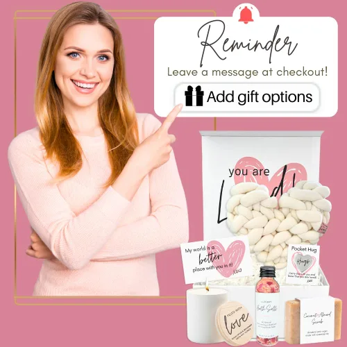 Vista 9 de Boxzie Juego de caja de regalo con texto en inglés «You are Loved para mujer», regalos únicos con texto en inglés «I Love You» para ella, paquete