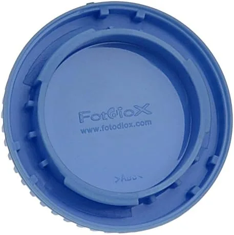 Vista 3 de Fotodiox Tapa de cuerpo de diseño azul compatible con cámaras Nikon F-Mount