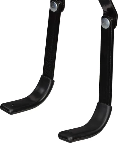 Vista 9 de Relaxdays Estante de almacenamiento de garaje para bicicletas, elevador de bicicletas, hasta 44.1 lbs, soporte de techo, negro