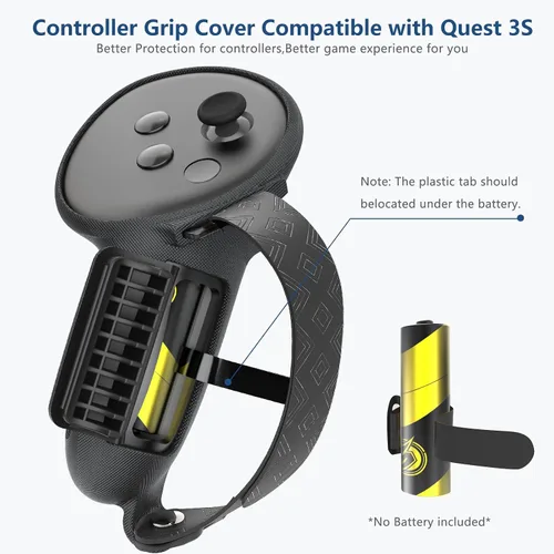 Vista 3 de 7 in 1 Silicone Cover Set Compatible with Meta Quest 3S, VR Accessories for Oculus/Meta Quest 3S Skins and Wraps, Includes Controller Grips Cover