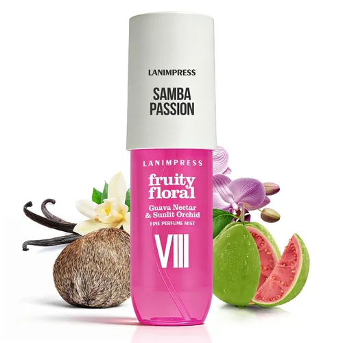 Vista 18 de Fragancia para el cabello y el cuerpo de 3 onzas líquidas, Eau de Parfum para mujer, aroma cálido, perfume n.º 2, aroma floral de fruta, con notas