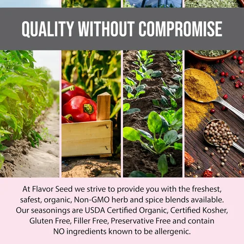 Vista 5 de Rub orgánico para barbacoa – Smoke Em If You Got Em by Flavor Seed, Carolina del Norte, condimento dulce y picante sin gluten para asar costillas