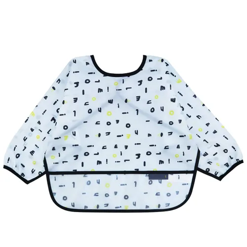 Vista 8 de Baberos con mangas para bebés de 6 a 42 meses impermeables y sin manchas para comer y pintar. JNINTH