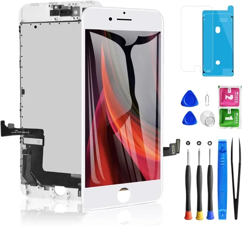 Vista 27 de Para iPhone 8/SE 2022 Reemplazo de pantalla de 3 generación, pantalla LCD de 4.7 pulgadas digitalizador de pantalla táctil con sello impermeable