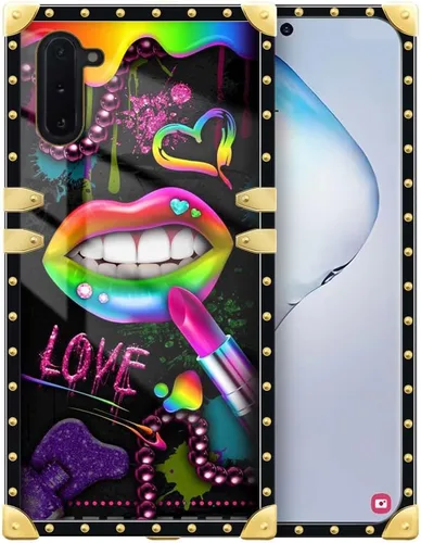 Vista 70 de Funda compatible con Samsung Galaxy S10 4G, TPU suave de lujo y parte trasera de policarbonato duro para niñas y mujeres, funda protectora a prueba