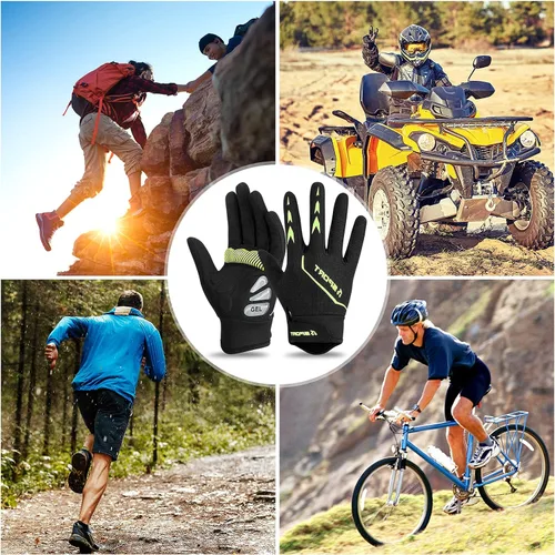 Vista 7 de Guantes de ciclismo para hombresmujeres-almohadilla de gel de 0.197 in guantes antideslizantes de bicicleta de carretera para MTB ciclismo