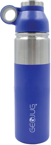 Vista 13 de Brentwood GeoJug - Botella de agua de acero inoxidable aislada al vacío, boca ancha con tapa sin BPA