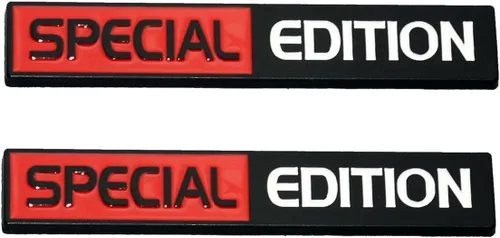Vista 7 de 2 calcomanías de edición especial con emblema 3D para guardabarros de automóvil, camión, SUV, color negro y rojo negro rojo