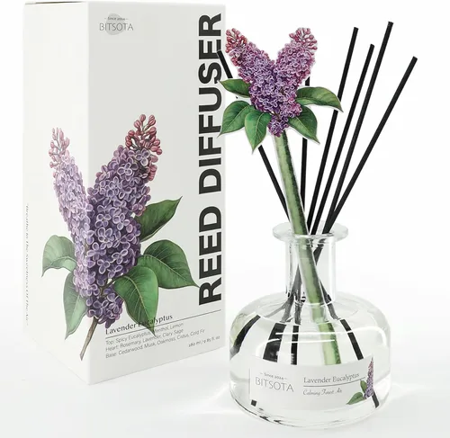 Vista 11 de Juego de Difusor de Aromas con Varillas, Difusor Aromático con Varillas para Fragancias del Hogar, Difusor de Aromas para Decoración de Estanteria
