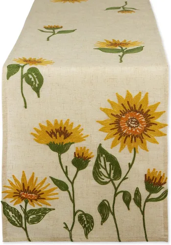 Vista 12 de DII Decoración de mesa de otoño bordada para comedor de Acción de Gracias, camino de mesa, 14 x 70 pulgadas, hojas de otoño