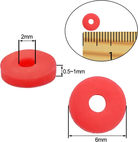 Vista 3 de Coiris - Cuentas de vinilo heishi ecológicas hechas a mano, de polímero/arcilla, de 6 mm. Cuentas espaciadoras para collar, pulsera aretes, joyería