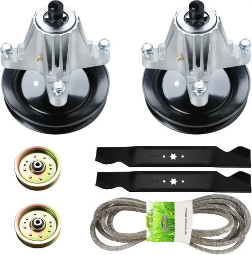 Vista 10 de 918-04822 Conjunto de husillo compatible con cubiertas de 42 pulgadas Cub Cadet/MTD/Troy-Bilt LTX1040 LTX1042 LTX1045 RZT-42, 618-04822, 918-04822B