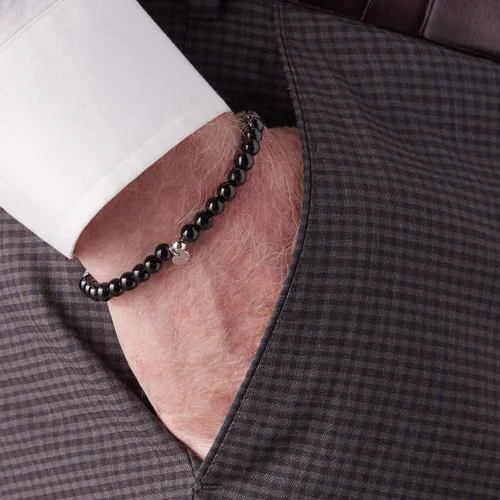 Vista 4 de Pulsera de plata para hombre