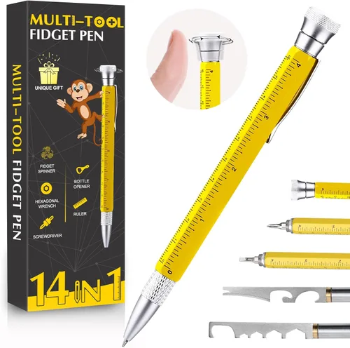 Vista 8 de Regalos navideños para adultos y hombres, 14 en 1 multiherramienta, regalos de elefante blanco de Navidad para adultos, útiles artículos geniales