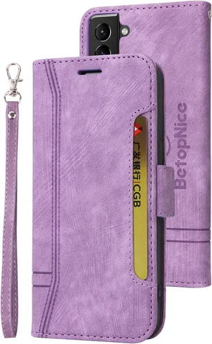 Vista 29 de Funda tipo cartera para Samsung Galaxy S20, piel sintética, con función atril, ranuras para tarjetas, funda plegable con tapa, funda protectora
