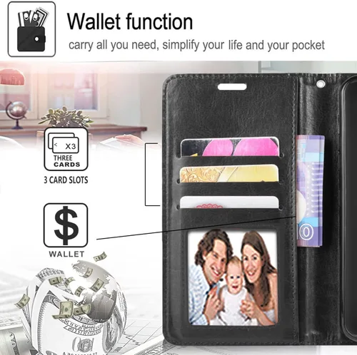 Vista 5 de STARSHOP Funda para Samsung Galaxy S20 FE 5G, funda para Galaxy S20 FE 5G, con [protector de pantalla de vidrio templado incluido] Cartera de piel