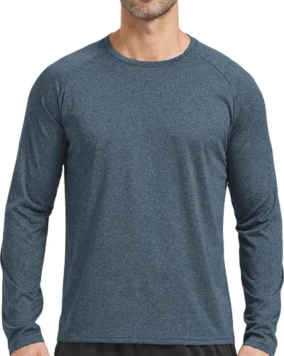 Vista 2 de Paquete de 5 camisetas de ajuste seco para hombre, camisetas atléticas de manga corta para correr, gimnasio, entrenamiento, para hombre